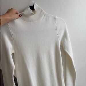 Zara Cream Knit Midi Dress